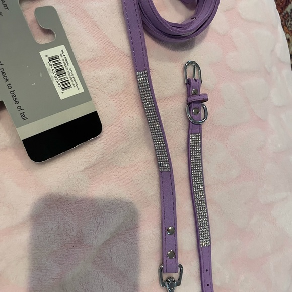Perfect for Puppy 🐶 small dog Nicole Miller NWTS! Rhinestone Leash collar - Picture 8 of 8